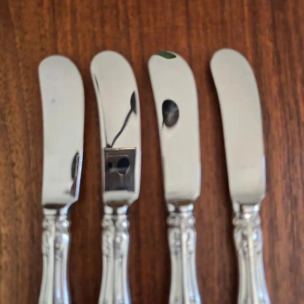Gorham Melrose Sterling Silver Butter Spreader 4 Pc Hollow Handle No Monogram